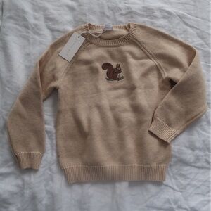 NWT Jamie Kay sweater jumper squirrel 5T